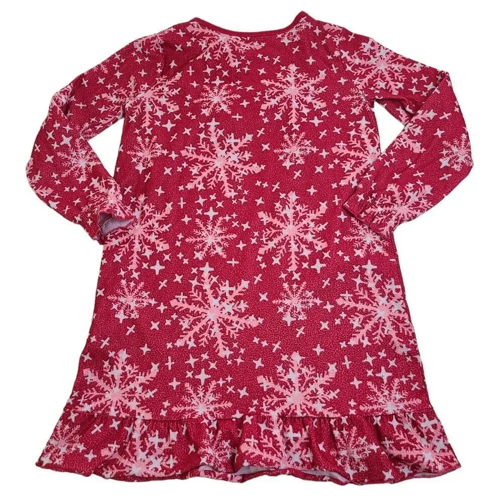 Girls Frozen Pajama set and Santa Snowflake Nightgown Bundle Size S 6 6X